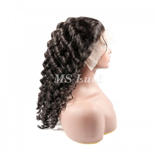 Virgin Human Hair Deep Wave 13x4 13x6 Transparent Lace Front Wigs | Human Hair Wig | Lace Front